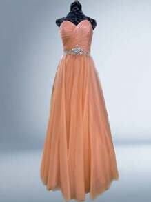 Vestido de Graduación - Rosa coral - Ver 1