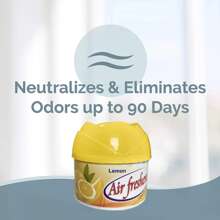 1盒清香檸檬空氣清新劑凝膠 - 用於消除寵物區域,浴室,汽車,船和馬桶的異味 - 清香檸檬 - 查看 2