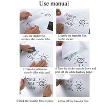 1 件貓咪設計防撞貼紙,適用於陽台玻璃門、廚房拉門、窗戶裝飾、牆貼花 - 白色 - 查看 3