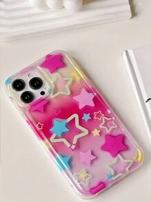 夏季1入組粉色氛圍手機殼，適用於iPhone，華為，小米，紅米等 - 彩色 - 查看 2