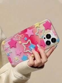 夏季1入組粉色氛圍手機殼，適用於iPhone，華為，小米，紅米等 - 彩色 - 查看 3