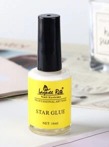 FULL BEAUTY 16毫升轉印箔膠甲油粘合貼紙箔片甲凝膠浸泡式uv印花凝膠亮光甲藝人icure凝膠指甲膠用於鑽石珍珠箔 - 白色 - 查看 8