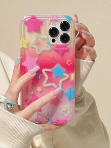 夏季1入組粉色氛圍手機殼，適用於iPhone，華為，小米，紅米等 - 彩色 - 查看 5