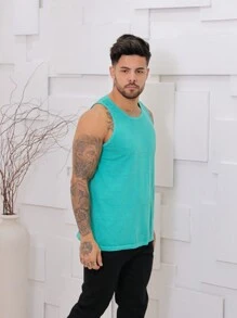 Men T-Shirts - Màu xanh Bạc hà - Xem 3