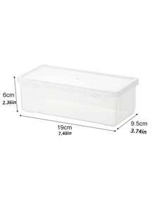 1 件透明大容量铅笔盒，塑料盒，适用于学生文具、铅笔、钢笔、蜡笔 - 無色 - 查看 5