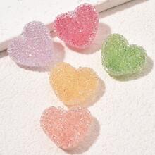 5入組隨機彩虹色糖果和心形珠子,適用於手工製作手鍊/項鏈/鑰匙扣/耳環 - 彩色 - 查看 9