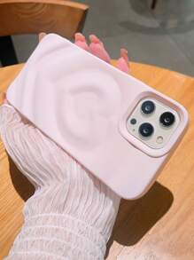 Solid Color Heart Minimalist Fresh Phone Case Compatible With Apple - Pink - View 4