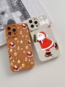 2 件装圣诞老人卡通图案 TPU 磨砂防摔手机壳，兼容 16/11/12/13/14/15/15 Pro/15 Plus/15 Pro Max/7 Plus/8 Plus/X/Xs Max/Xr/11 Pro/12 Pro/13 Pro/14 Pro/12 Mini/13 Mini/11 Pro Max/12 Pro Max/13 Pro Max/14 Pro Max/14 Plus/6/6s/6 Plus/7/8/16 Pro/16 Plus/16 Pro Max/SE&Galaxy/A54/A14/A12/A13/A15/A32/A33/A24/A52S/S20/S21/S22/S23/S24/S23 Plus/S24 Ultra - 彩色 - 查看 3