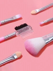 Bộ 5 cọ trang điểm cầm tay màu hồng dùng cho phấn má hồng, phấn mắt, v.v., thích hợp cho gia đình hoặc du lịch, Bộ cọ, Bộ cọ trang điểm, Bộ cọ trang điểm, Bộ trang điểm hoàn chỉnh, Bộ cọ trang điểm, Bộ trang điểm hoàn chỉnh, Bộ cọ, Bộ cọ trang điểm, Bộ quà tặng trang điểm, Bộ - Hồng - Xem 4