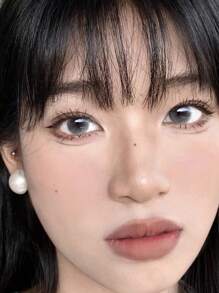 1 Pair Milk Bubble Gray-Brown Color Contact Lenses, Annual Disposable, 14.0mm, For Halloween Cosplay - gray brown - View 6