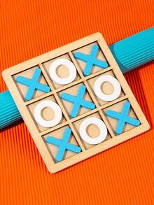 1入組木製九宮格拼圖教育互動教學工具 - 藍色 - 查看 3