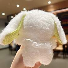 1入卡通毛絨長耳兔鑰匙包掛件,鑰匙或手提包飾品 - 綠色 - 查看 2