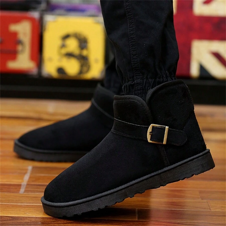高筒毛絨雪靴，時尚休閒韓風運動鞋，情侶冬季保暖鞋