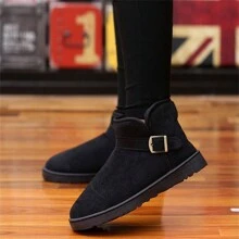 高筒毛絨雪靴，時尚休閒韓風運動鞋，情侶冬季保暖鞋