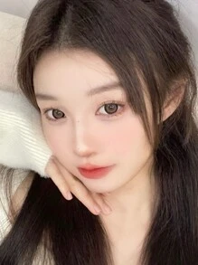 1副Jeruru棕色美瞳，年抛型，14.5毫米，适合万圣节角色扮演 - 棕黃 - 查看 5