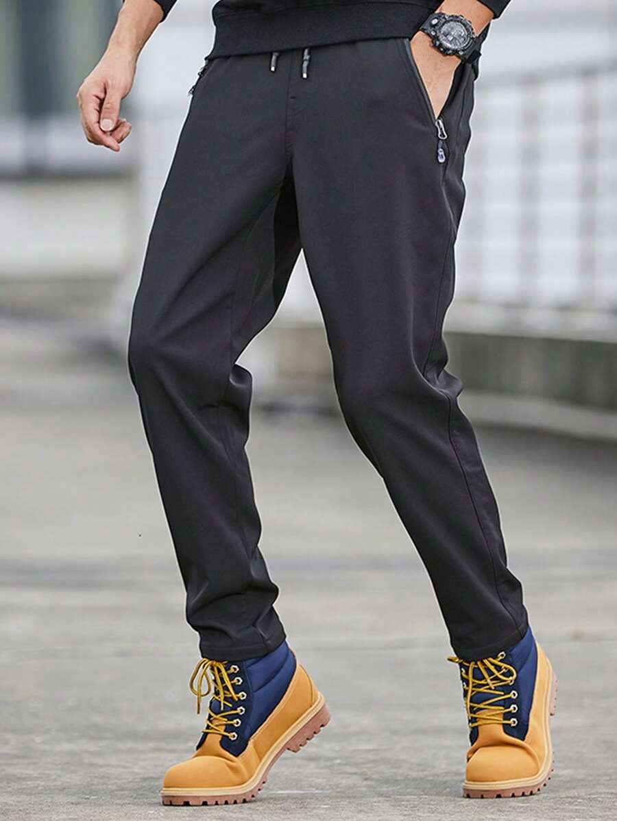 男士休闲户外运动时尚徒步裤 1 条 - 黑色 - 查看 1