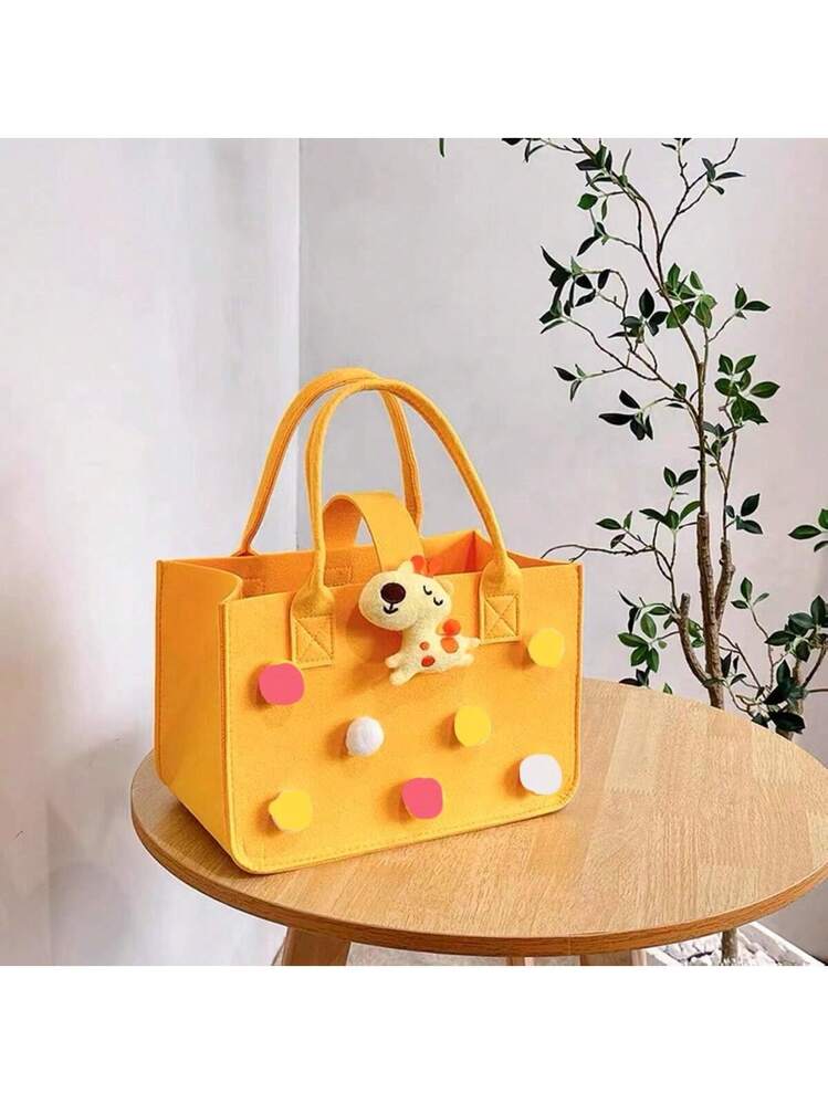 1 borsa in feltro, come borsa della spesa, per la legna da ardere e come portariviste (grigio, 1