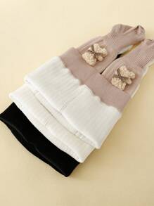 3件套婴儿可爱小熊保暖连裤袜 - 彩色 - 查看 4