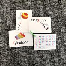 Alphabet Flash Cards - Write And Wipe Laminated ABC Letter Tracing Practice Card For KindergartenSchool, Student,Stationery,School Supplies - Multicolor - View 7