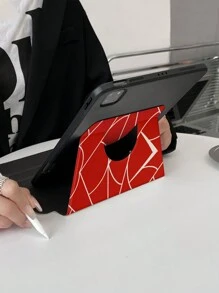 Apple 1 件装 Tpu 蜘蛛网图案保护壳，内置铅笔槽，睡眠/唤醒功能，旋转支架，兼容 iPad 第 9 代、第 10 代、Air 4（10.9 英寸）、iPad Air 5、iPad 6、iPad Pro 11 英寸 - 彩色 - 查看 6