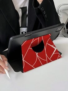 Apple 1 件装 Tpu 蜘蛛网图案保护壳，内置铅笔槽，睡眠/唤醒功能，旋转支架，兼容 iPad 第 9 代、第 10 代、Air 4（10.9 英寸）、iPad Air 5、iPad 6、iPad Pro 11 英寸 - 彩色 - 查看 8