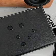 斜背包斜背包單肩包方形包防水返校大學商務旅行 Pu 皮革簡約復古商務時尚街頭男士男孩大學生男友禮物