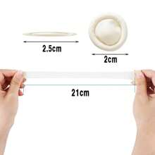 200入組加厚一次性乳膠指套,採用耐磨橡膠材料,用於家庭清潔防滑指套保護成人 - 白色 - 查看 3