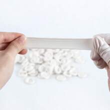 200入組加厚一次性乳膠指套,採用耐磨橡膠材料,用於家庭清潔防滑指套保護成人 - 白色 - 查看 8