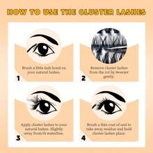 640 件 384 件 D 卷曲 RITALASH 640 件睫毛簇书 DIY 睫毛延长簇睫毛书 D 卷曲睫毛超大卷单根睫毛睫毛簇延长纤细睫毛簇 DIY 在家 - 黑色 - 查看 5