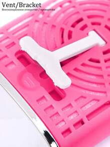 HMQ beauty 1入usb睫毛風扇和風筒,配有膠水的快速睫毛延長工具,睫毛配件 - 紅白色 - 查看 4