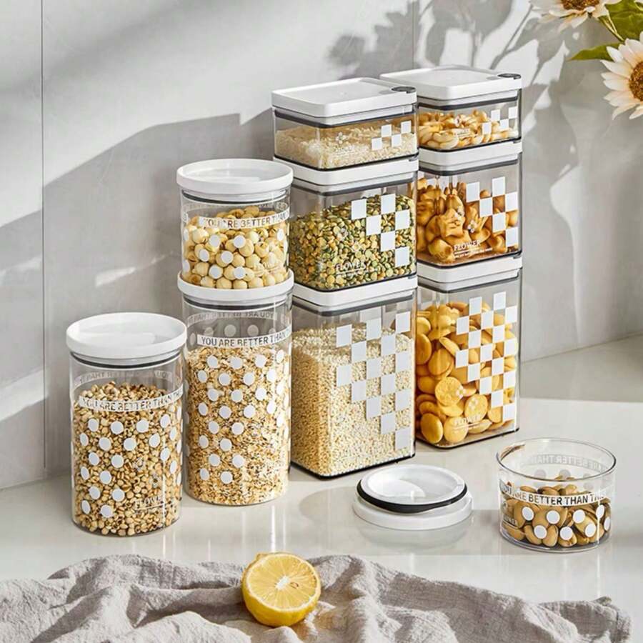 organizador de cocina para alimentos, alacena recipiente de plástico - Unitalla - Ver 1