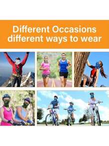 Sun Protective Anti UV 4pcs/Pack 17.8*9.6 Inches Moisture-Wicking, Breathable, Anti-Sand, Dust-Proof, Sun-Proof Sports Headband, Neck Gaiter, Mask, Scarf, Perfect For Men And Women Outdoor Activities Such As Riding, Skiing, Hiking, Climbing, Fishing, Etc. Ski Mask,Suitable For Cycling,Riding Motorcycle And Skiing