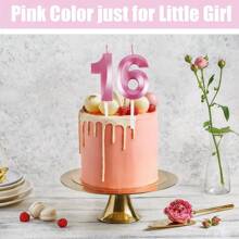 1 套 16 歲生日蠟燭飾帶和頭飾,這是我的 16 歲生日飾帶水鑽皇冠生日快樂蛋糕裝飾箔 16 個氣球女孩生日禮物派對裝飾品用品頭帶髮梳 - 16th - 查看 4