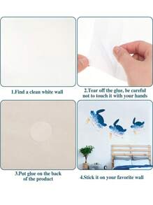 3 piezas Colgante de pared tortuga marina - Multicolor - Ver 2