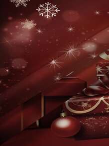 1pc Christmas Theme Printed Tablecloth - colourful - View 5