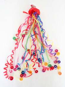 Bomba De Confeti Con Cinta Multicolor En El Estilo De Anillo, 4 Piezas/paquete Para Celebración De Bodas, Decoración De Fiestas De Cumpleaños - Multicolor - Ver 6