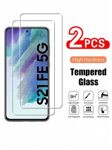 1-5 chiếc Kính cường lực Tương thích với Samsung Thiên hà S21FE 5G s20fe A54 A53 A52 A73 Màn Sự bảo vệ Tương thích với Samsung A14 A34 A23 A72 A33 5G Ly - gói 2 mảnh - Xem 1