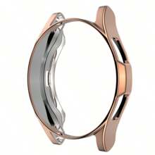 1 Vỏ tương thích với Samsung Galaxy Watch 6 Classic 46mm/42mm Vỏ mạ TPU toàn diện Bảo vệ màn hình Galaxy Watch 4 44mm 40mm - Hoa hồng vàng - Xem 1