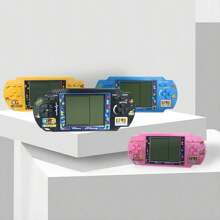 Large Inches Handheld Russian Block Game Console - Pink - View 2