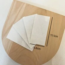 4 Sheets Transparent Loose-leaf Paper Repair Stickers, Self-adhesive & Minimalist Design, Suitable For Repairing & Protecting Loose-leaf Papers Or Binders In Offices And Schools - Clear - View 2