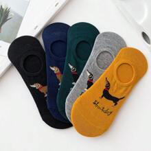 Vớ nam vô hình Thú vật - Nhiều màu - Xem 3