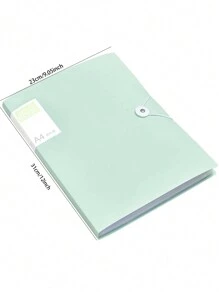 1pc Plain Random Color File Pocket - Multicolor - View 4