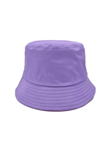 Sombrero pescador bucket hat doble vista - Morado - Ver 2