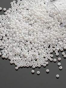 1400pcs 1.9mm Cream Series Glass Beads For Diy Bracelet And Necklace Making - Dusty Pink - View 5