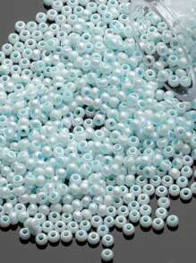 1400pcs 1.9mm Cream Series Glass Beads For Diy Bracelet And Necklace Making - Dusty Pink - View 6