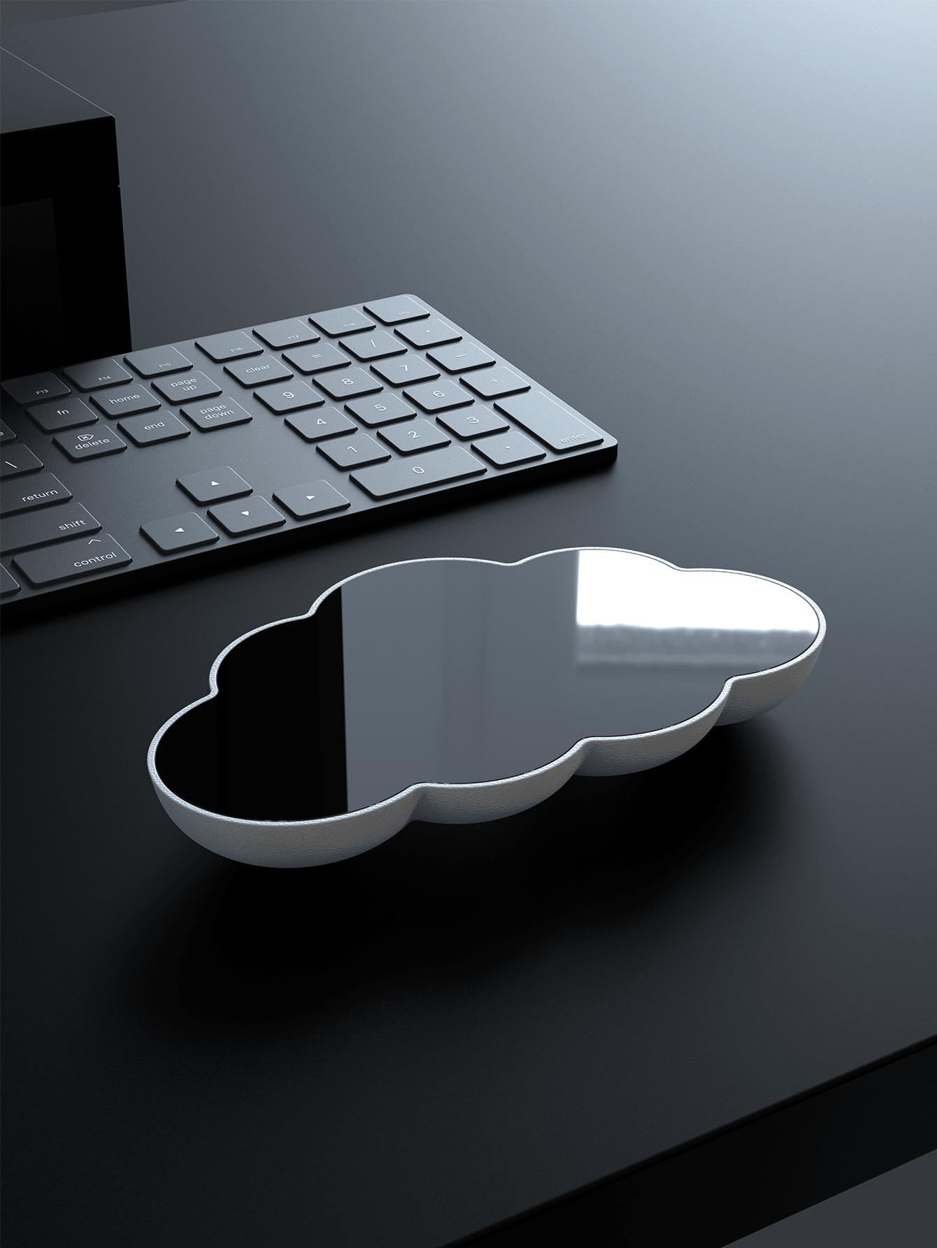 Cloud Shaped Wrist Rest Pad, Soft Pu Memory Foam Wrist Support