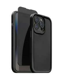 1 片钢化手机屏幕防偷窥保护膜和 1 个细孔防摔硅胶保护壳兼容 Apple 2 合 1 适用于 iPhone11/11Pro/11Promax/13/13Promax/14Pro/14Promax/15/15Pro /15plus/15Promax/16/16promax - 黑色 - 查看 6