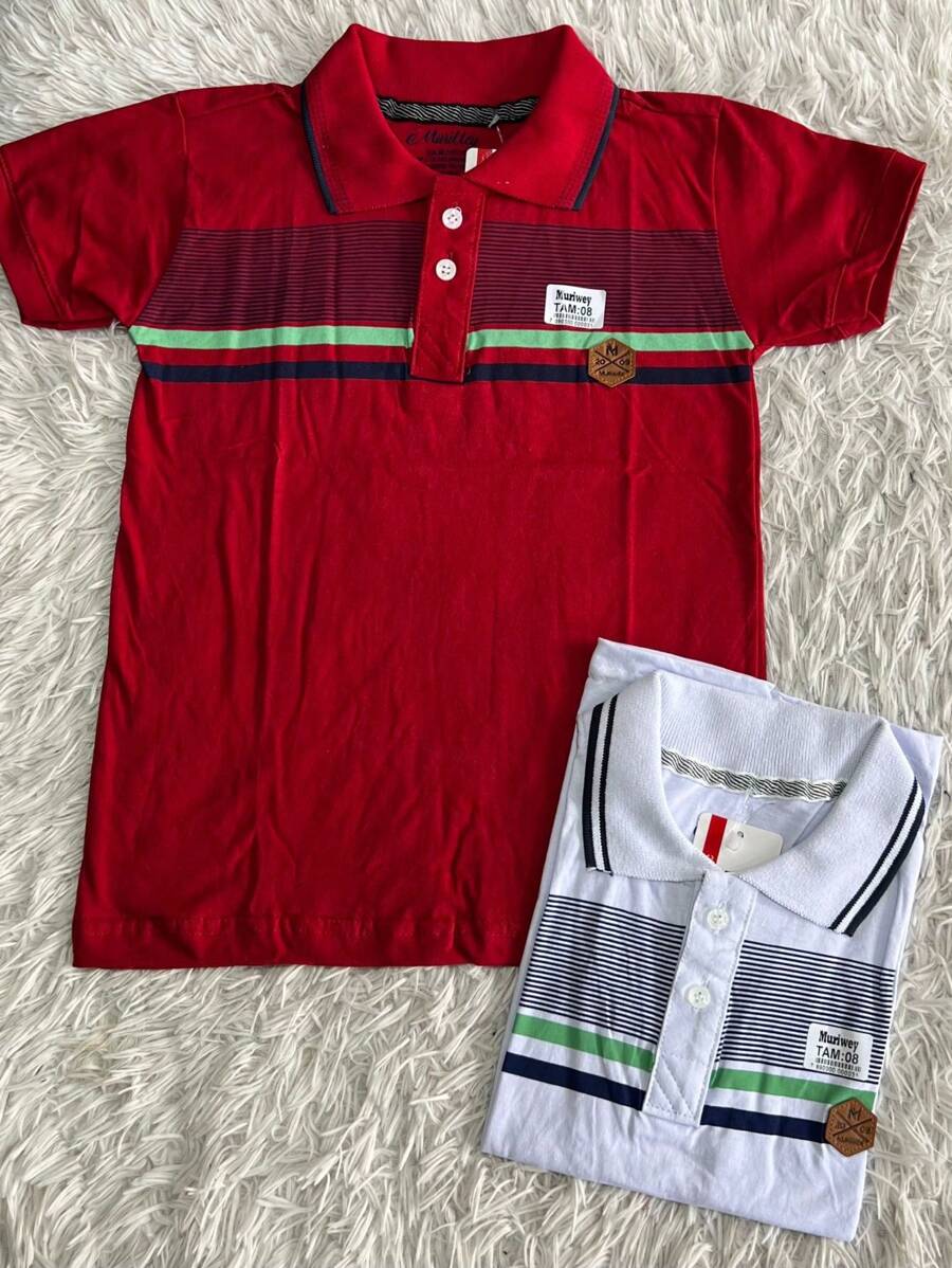 Young Boys Polo Shirts - 白色 - 查看 1