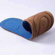 1雙冬季毛絨暖襯墊，透氣，吸濕排臭布料墊底 - 米色 - 查看 5