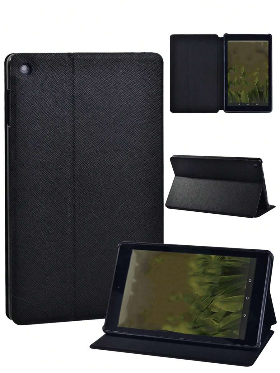 Case For  Fire HD 8 7/8th Gen 8" - Black PU Leather Tablet Shockproof Stand Protective Shell Cover - Fire HD 8 7/8th Gen 8" - View 1
